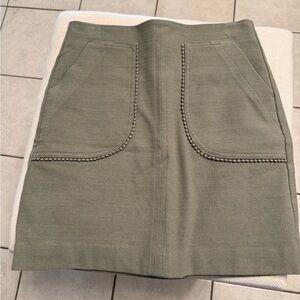 Loft Outlet Olive Green Women's Mini Skirt Size 00P